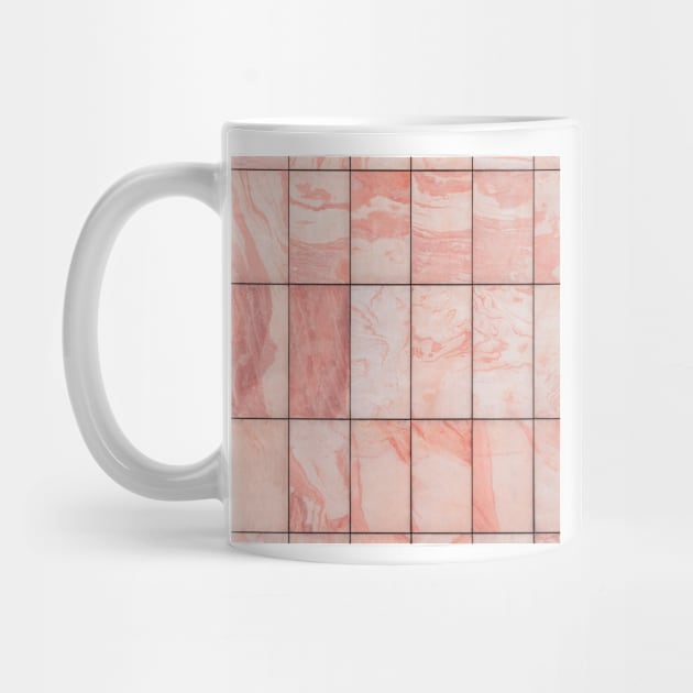 Tropical pink marble tiles by RoseAesthetic